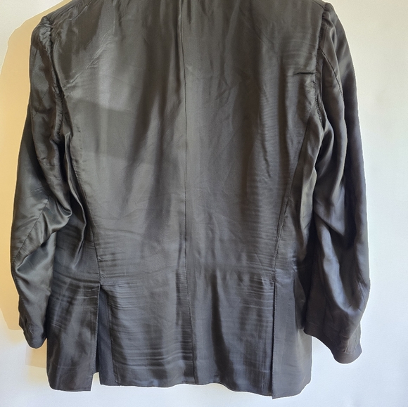 CANALI MEN'S SUIT JACKET BLACK CHEST SIZE 46 MADE IN ITALY 🇮🇹 - Picture 8 of 12